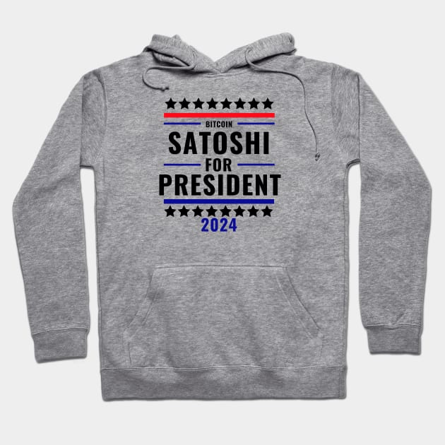 Satoshi for President 2024 Hoodie by CryptoStitch